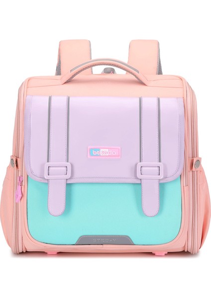 Yatay Okul Çantası Ingiliz Tarzı, Yükü Azaltan, Omurgayı Koruyan, Büyük Kapasiteli Çocuk Sırt Çantası, 1-4 3. Sınıflar Için Hafif (Yurt Dışından)