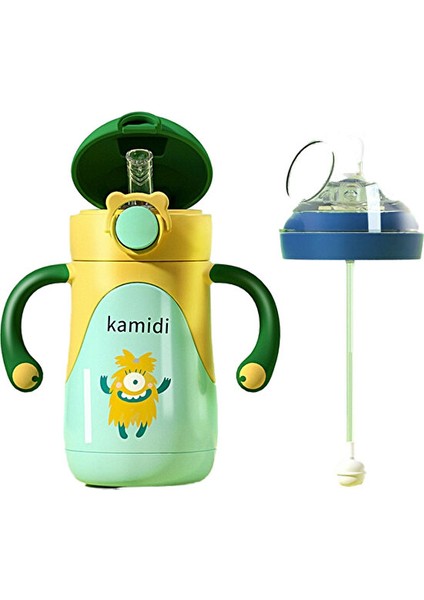 316 Paslanmaz Çelik Çocuk Termos Pipetli Bardak Şişe Yalıtımlı Içme Suyu Emzik Kafası (Yurt Dışından)