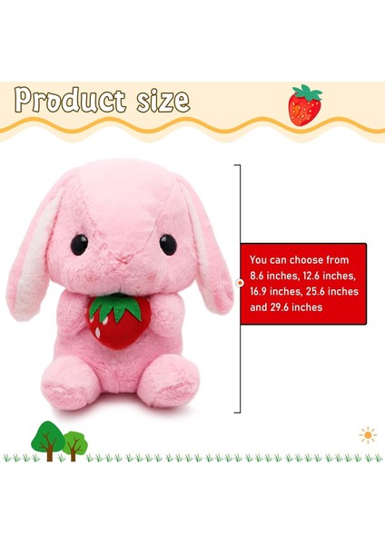 Tavşan Doldurulmuş Hayvan Paskalya Kulaklı Tavşan Peluş Sevimli Beyaz Tavşan Peluş Oyuncak Havuçlu Kabarık Kawaii Yumuşak Sarılma Uyku Yastığı1 (Yurt Dışından) fiyatları