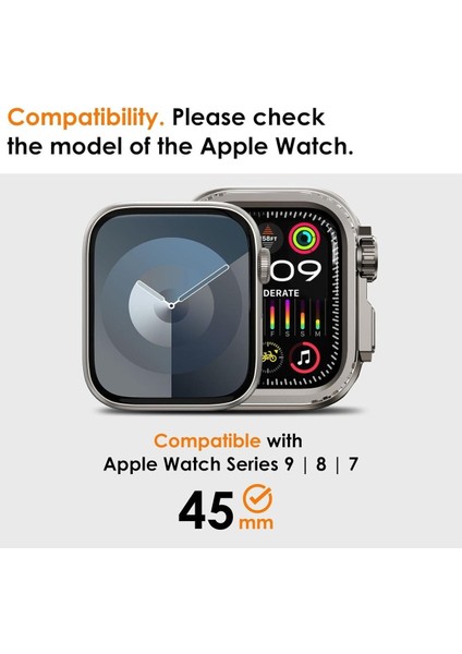 Apple Watch 7 8 9 45MM Uyumlu 49MM Ultra Dönüştürücü Metal Kasa Koruyucu fiyatları