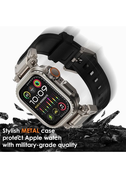 Apple Watch 7 8 9 45MM Uyumlu 49MM Ultra Dönüştürücü Metal Kasa Koruyucu indirimleri