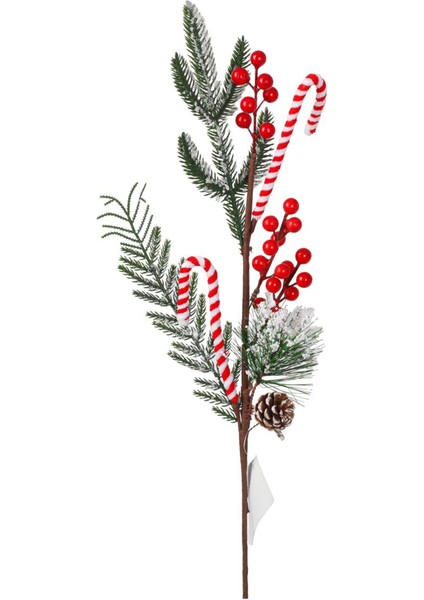 Kokina Candy Cane, Kozalak Dekorlu Dal 64CM