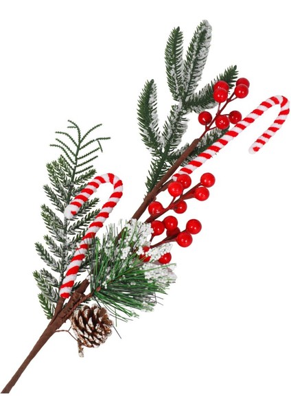 Kokina Candy Cane, Kozalak Dekorlu Dal 64CM fiyatları