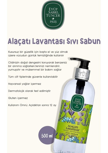 Sıvı Sabun 500 ml Alaçatı Lavantası 5 Al 4 Öde ve Rosie Pamuk
