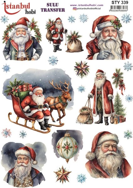 Yılbaşı Sulu Transfer 25X35CM STY339