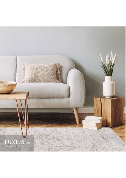 Luxess Dekor Koleksiyonu %100 Akrilik Dokuma Halı 1058 Bej