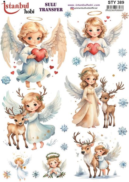 Yılbaşı Sulu Transfer 25X35CM STY389