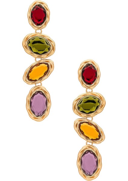 Parlak 4 Taşlı Uzun Abiye Küpe indirimleri