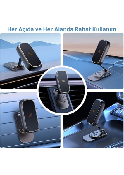 Süper Mıknatıslı Araç Içi Telefon Tutucu, Mutfak Duvarı, Masa Üstü Telefon Tutucu Döner Başlıklı indirimleri