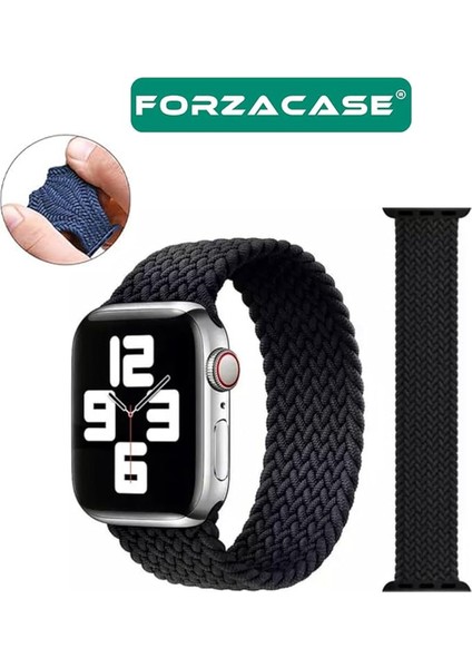 Eyka Apple Watch Örgü Hasır Kordon 42-44-45 mm Uygun Elastik Spor Kordon Kayış