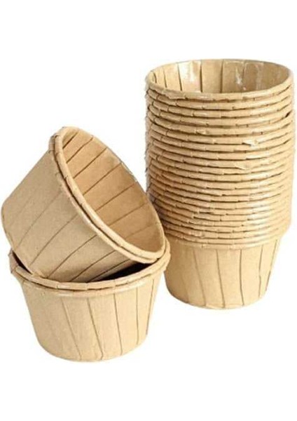 50'li Kraft Muffin Cupcake Kalıbı Kek Kapsülü Naturel Kek Kalıbı , Safari Konsept , Airfryer Uyumlu