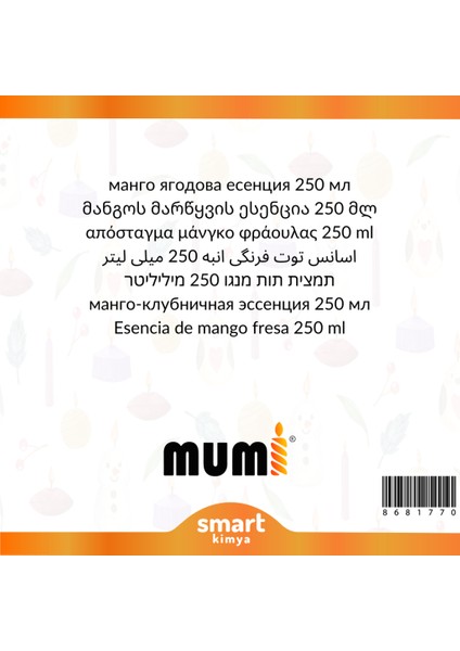 Mango Çilek Mum Esansı 250 ml fiyatları
