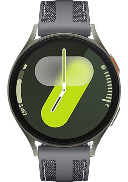 Samsung Galaxy Watch 7 44MM 40MM Uyumlu Metal Tokalı Dikiş Detaylı Şık Dokuma Silikon Kordon modelleri