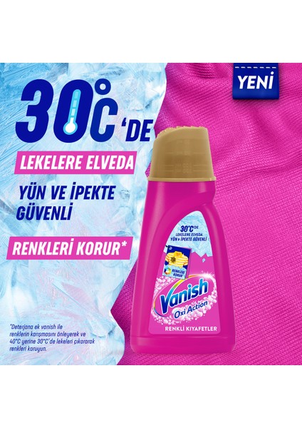 Oxi Action Multipower Renkliler İçin Sıvı Deterjan Güçlendirici ve Leke Çıkarıcı 1000 ml