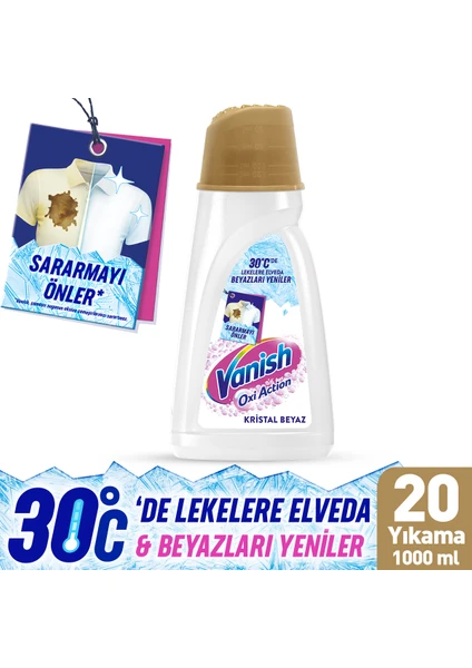 Oxi Action Multipower Kristal Beyaz Beyazlar İçin Sıvı Deterjan Güçlendirici Leke Çıkarıcı 1000 ml