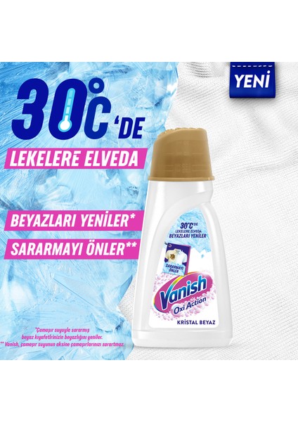 Oxi Action Multipower Kristal Beyaz Beyazlar İçin Sıvı Deterjan Güçlendirici Leke Çıkarıcı 1000 ml