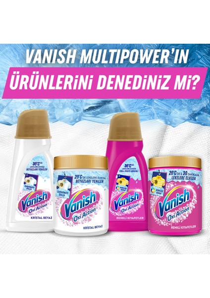 Oxi Action Multipower Kristal Beyaz Beyazlar İçin Sıvı Deterjan Güçlendirici Leke Çıkarıcı 1000 ml