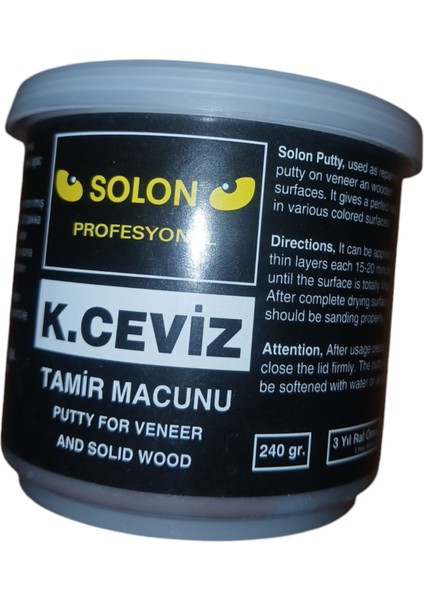 Çok Amaçlı Ahşap Parke Masa Sehpa Çizik Çok Amaçlı Tamir Dolgu Macunu Koyu Ceviz 240 Gr fiyatları