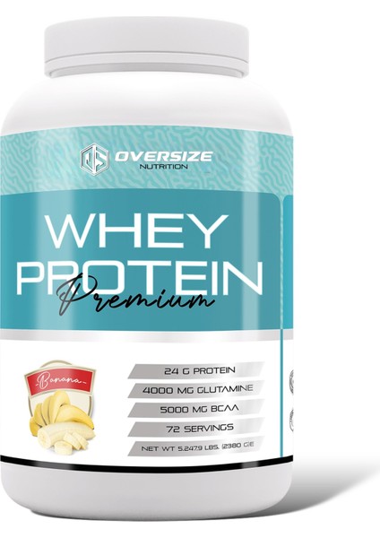 Whey Protein Premium Muzlu Milkshake 2380 gr 72 Servis