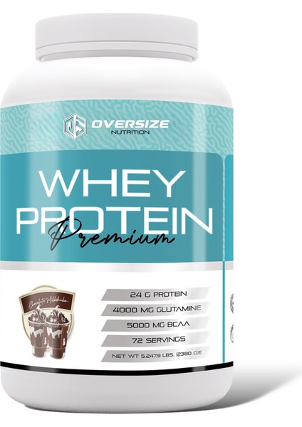 Whey Protein Premium Çikolatalı Milkshake 2380 gr 72 Servis