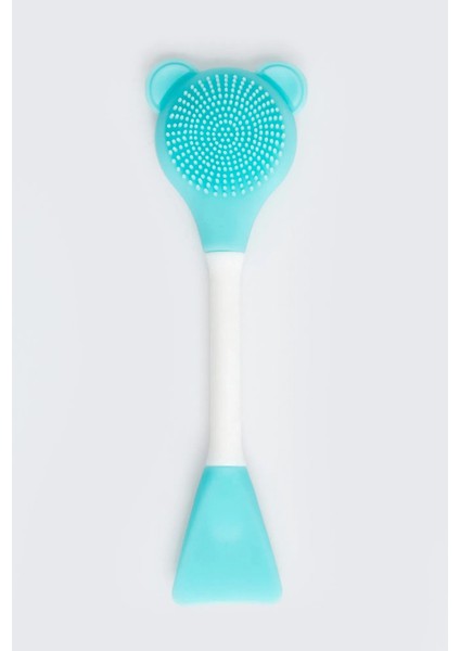 Silikon Yüz Temizleme Fırçası ve Maske Uygulama Spatulası 1 Adet