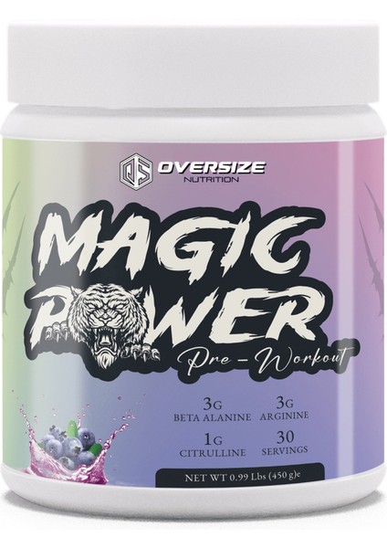 Magic Power Pre-Workout Yaban Mersini 450 gr 30 Servis