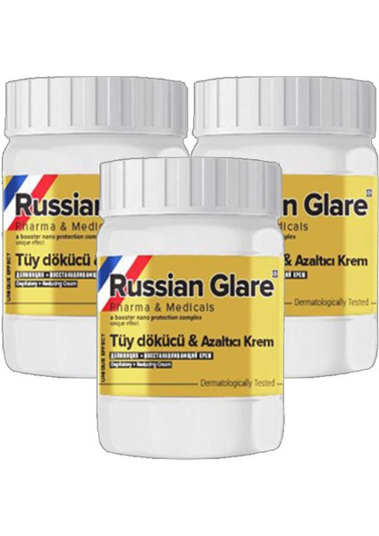 Russ Glare Tüylere Krem Nano 3 Adet x 50 ml Russ Merhemi