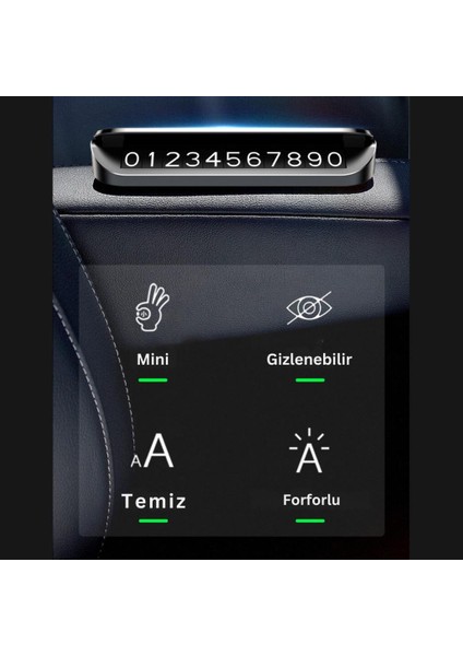 Premıum Kapaklı Gizlenebilir Araç Park Telefon Numaratörü Geçici Park Telefon Numaratörü modelleri