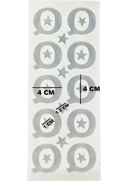 Epoksi Çoklu Silikon Kalıp Q Harfi Anahtarlık Reçine Seri Döküm Kalıbı 4 cm 10'lu modelleri