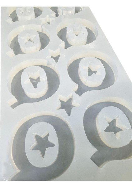 Epoksi Çoklu Silikon Kalıp Q Harfi Anahtarlık Reçine Seri Döküm Kalıbı 4 cm 10'lu indirimleri