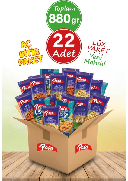 Paşa Kuruyemiş Karışık 40 gr x 22 Adet