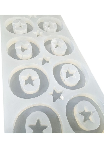 Epoksi Çoklu Silikon Kalıp O Harfi Anahtarlık Reçine Seri Döküm Kalıbı 4 cm 10'lu indirimleri