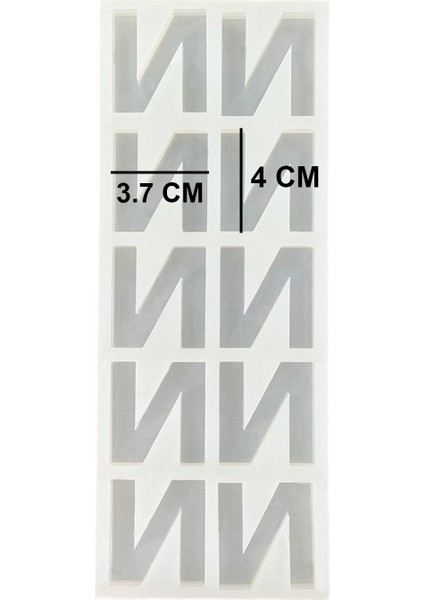 Epoksi Çoklu Silikon Kalıp N Harfi Anahtarlık Reçine Seri Döküm Kalıbı 4 cm 10'lu modelleri
