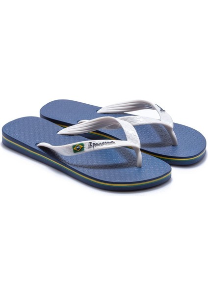Clas Brazil Kadın Parmak Arası Terlik Beyaz Mavi 35/42