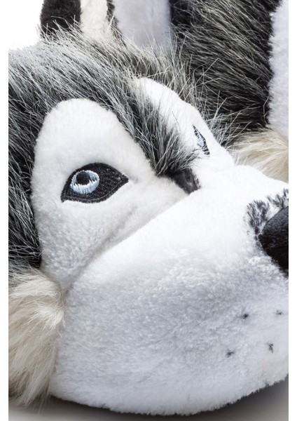 Husky Kadın, Garson Boy Hayvanlı Panduf Gri 36/41 CC0531