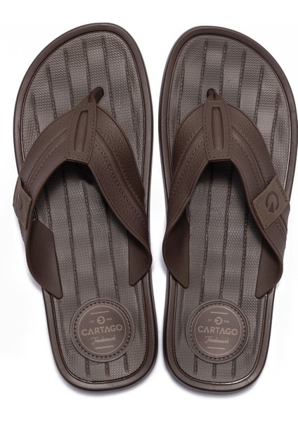 Cales Erkek Parmak Arası Terlik Kahve 39/47 modelleri