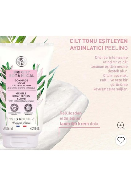 Aydınlatıcı, Ton Eşitleyen Krem Dokulu Peeling - Bright Botanical