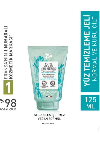 Yves Rocher Yüz Yıkama Jeli - Normal ve Kuru Cilt / Pure Algue