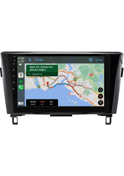 Nissan X-Trail (2014-2020) Android 14 Multimedya Carplay 10 Inch 4 GB Ram / 64 GB Hafıza CRV-4372XD