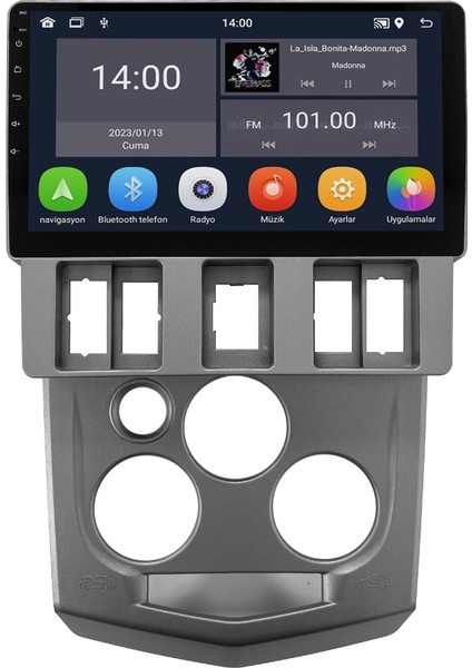 Dacia Logan (2004-2009) Android 14 Multimedya Carplay 9 Inch 4 GB Ram / 64 GB Hafıza CRV-4607XD