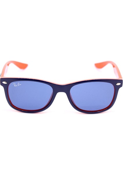 Junior RJ 9052S 17880 47 Junior New Wayfarer Çocuk Kare Mavi Turuncu Kemik Güneş Gözlüğü