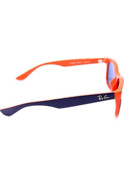 Junior RJ 9052S 17880 47 Junior New Wayfarer Çocuk Kare Mavi Turuncu Kemik Güneş Gözlüğü