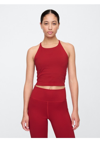 Kadın Kırmızı Gapfit Studio Longline Sporcu Sütyeni