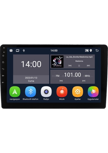 Ford Fiesta (2018-2023) Android 14 Multimedya Carplay 10 Inch 4 GB Ram / 64 GB Hafıza CRV-4781XD