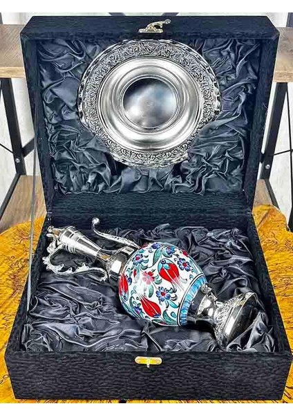 Lale ve Nar Desenli Çini Ibrik Seti fiyatları