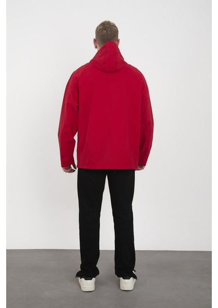 R-2448 Kapüşonlu Yarım Fermuar Detaylı Paraşüt Rüzgarlık&yağmurluk modelleri