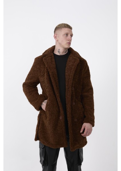 R-2469 Astarlı Yan Yırtmaçlı Peluş Uzun Mont fırsatları