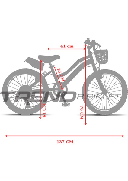 Retro 20 Jant Vitesli Çocuk Bisikleti, 6-9 Yaş (115-135 Cm)