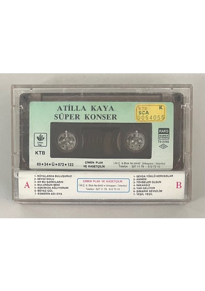 Atilla Kaya - Süper Konser Kaset fiyatları