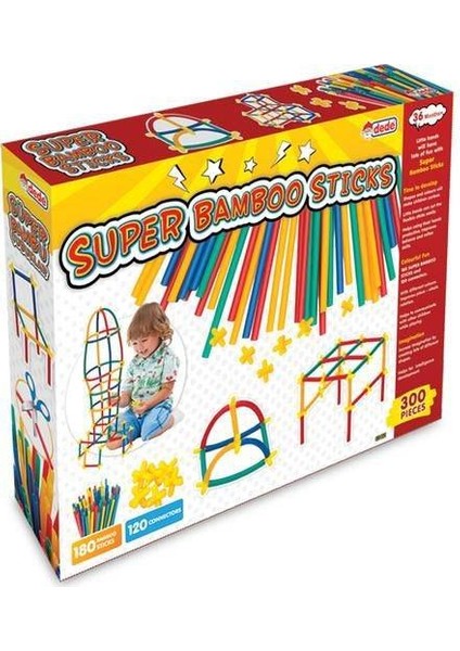 Eğitici Çubuklar Süper Bambu Stıcks 300 Parça